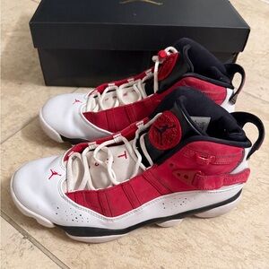 Jordan Athletic Shoes Red and White